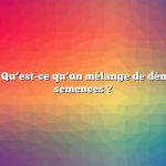 Question : Qu’est-ce qu’un mélange de démarrage de semences ?